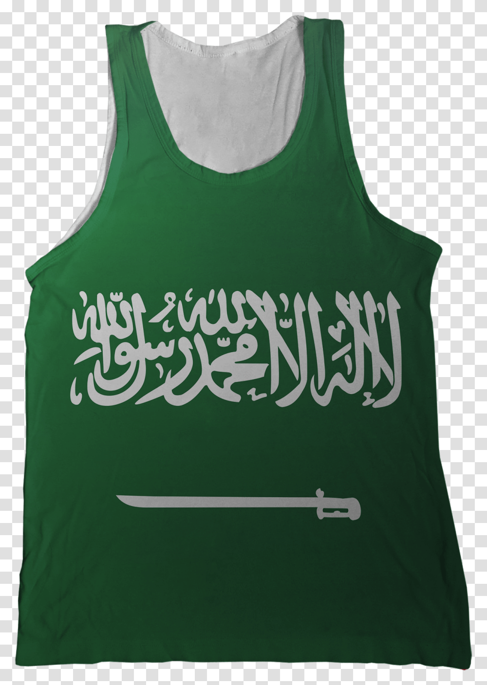 Saudi Arabia Flag Saudi Arabia Flag Badge, Apparel, Tank Top Transparent Png