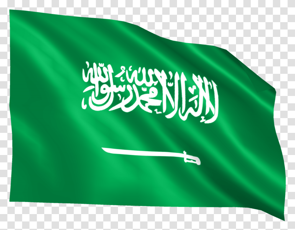 Saudi Arabia Flag, Word, Banner Transparent Png