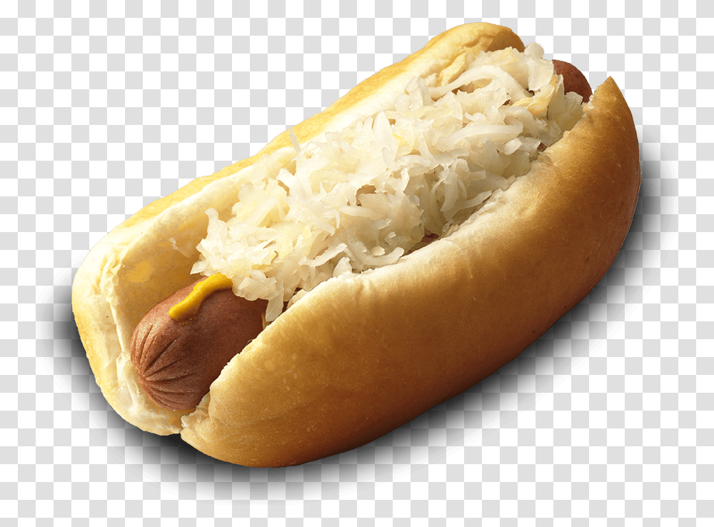 Sauerkraut Mustard Hot Dog, Food Transparent Png
