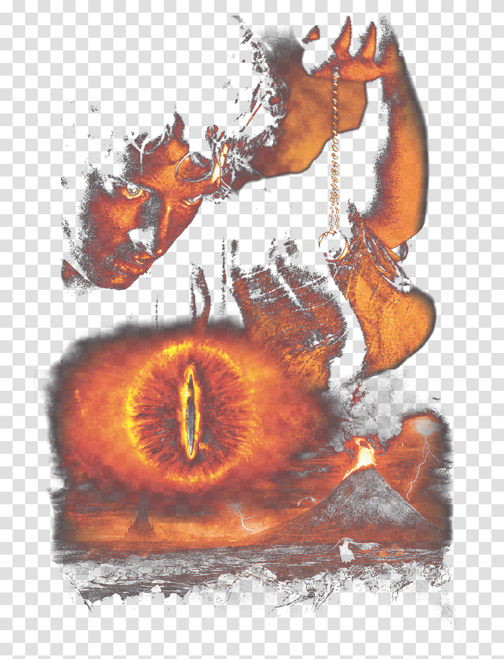 Sauron Eye Gif Background, Outdoors, Nature, Mountain, Fire Transparent Png