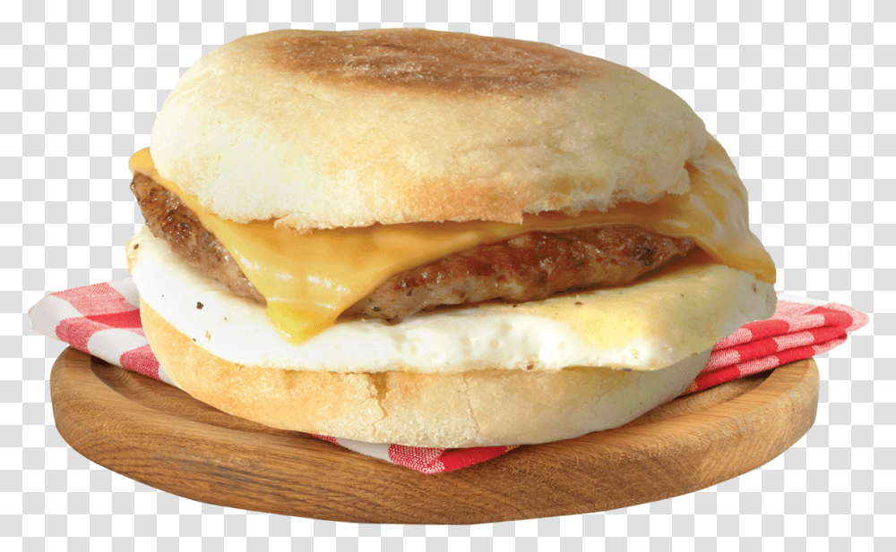 Sausage Cheese Muffin Country Fair Breakfast, Burger, Food, Bun, Bread Transparent Png