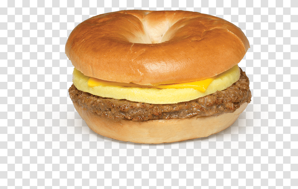 Sausage Egg Amp Cheese Bagel Cheeseburger, Food, Bread, Bun Transparent Png