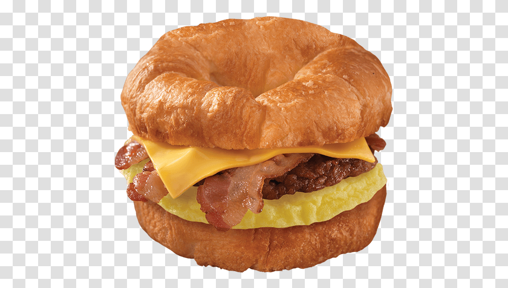 Sausage Egg And Cheese Croissant, Burger, Food, Bread Transparent Png