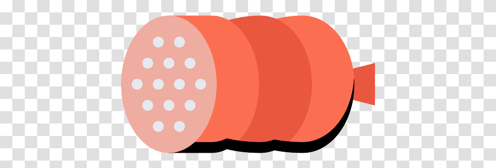 Sausage Salami Icon Circle, Sliced, Plant, Food, Vegetable Transparent Png