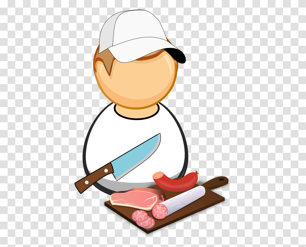 Sausage Salami Maker Butcher Clipart, Weapon, Weaponry, Knife, Blade Transparent Png
