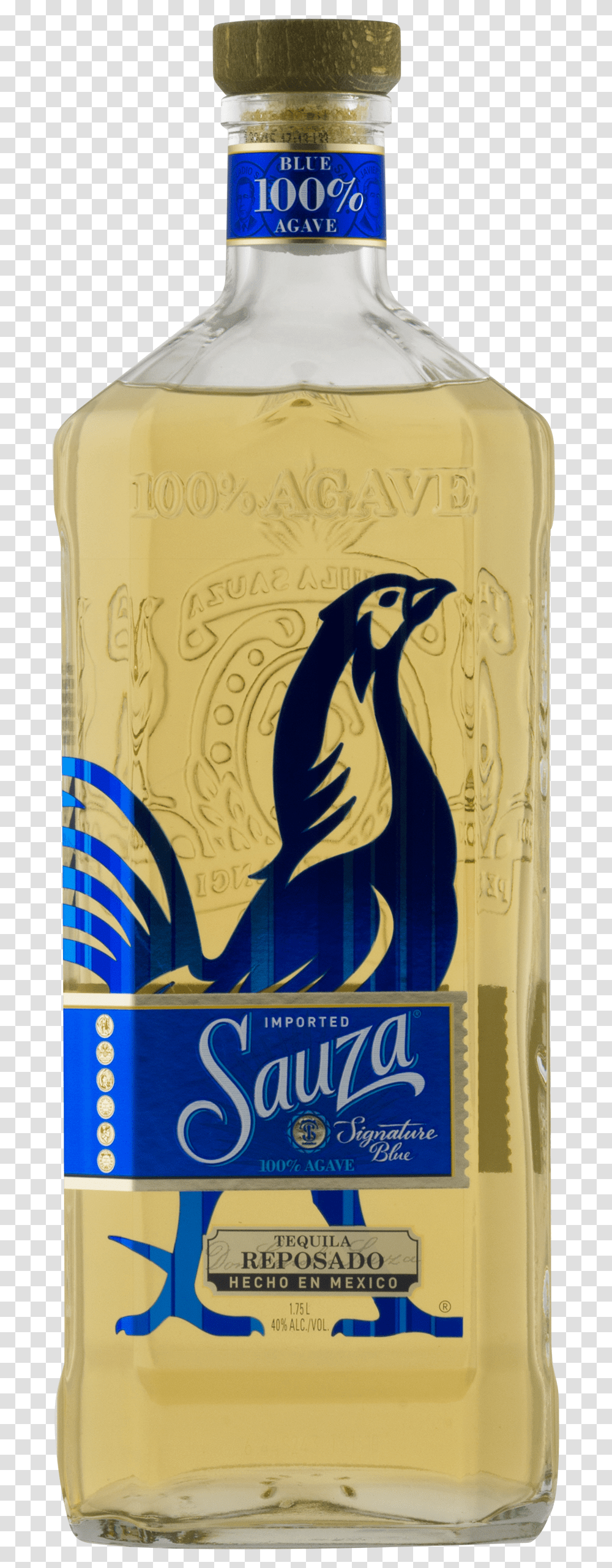 Sauza Signature Blue Reposado Tequila, Liquor, Alcohol, Beverage, Drink Transparent Png