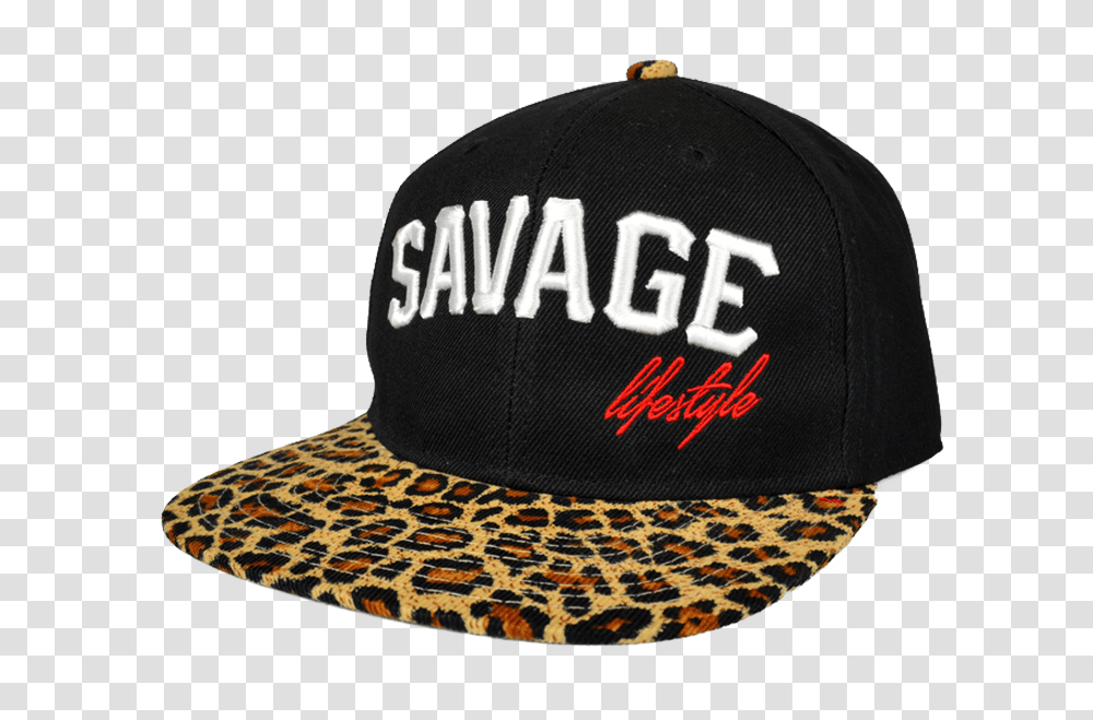 Savage Lifestyle Script Snapback In Cheetah Print Savage, Apparel, Baseball Cap, Hat Transparent Png