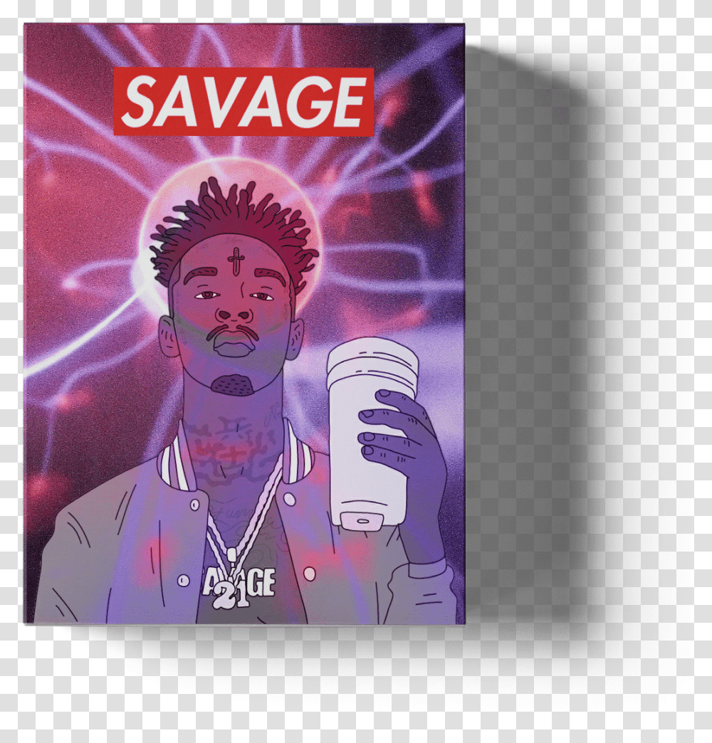 Savage Midi Kit 21 Savage, Poster, Advertisement, Person, Book Transparent Png
