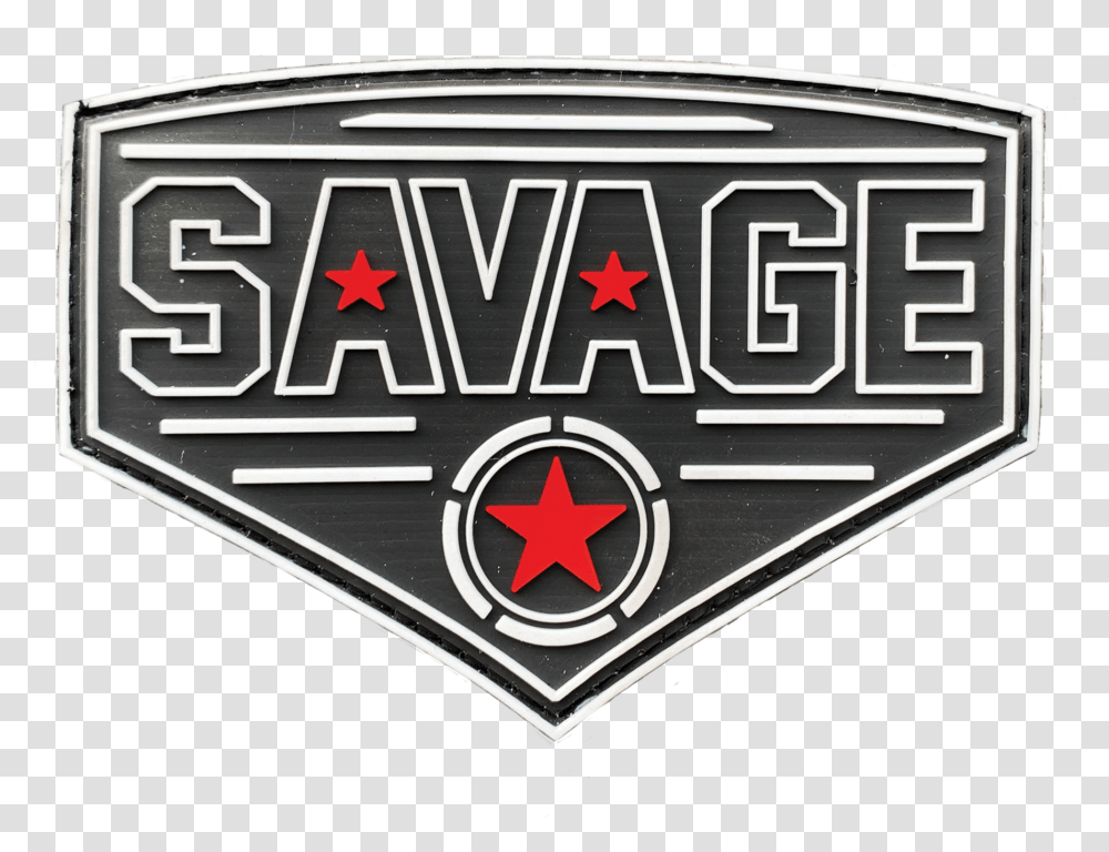 Savage Patch Diamond Red Star Emblem, Symbol, Logo, Trademark, Badge Transparent Png