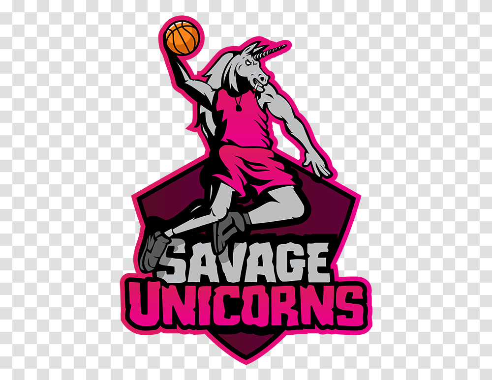 Savage Unicorns Clipart Download Dribble Basketball, Poster, Advertisement, Book Transparent Png