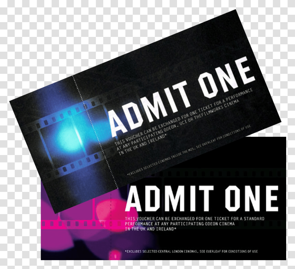 Save 40 On Cinema Tickets Odeon Cinema Tickets, Paper, Business Card, Poster Transparent Png