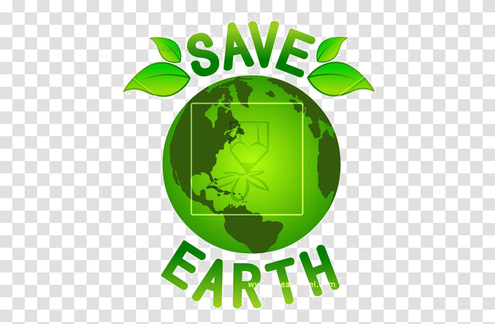 Save Earth Background Emblem, Green, Symbol, Recycling Symbol, Logo Transparent Png