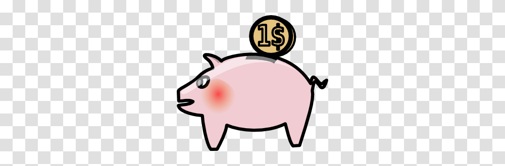 Save Money Clipart, Piggy Bank, Animal, Mammal Transparent Png