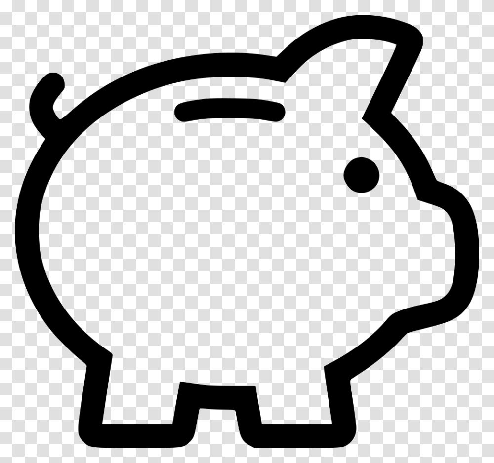 Save Money Saving, Piggy Bank, Stencil Transparent Png