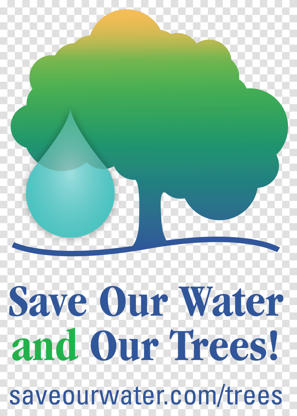 Save Our Water And Trees Logos Save Water Save Trees, Animal, Text, Poster, Wildlife Transparent Png