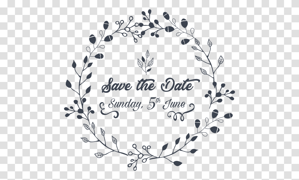 Save The Date, Floral Design, Pattern Transparent Png