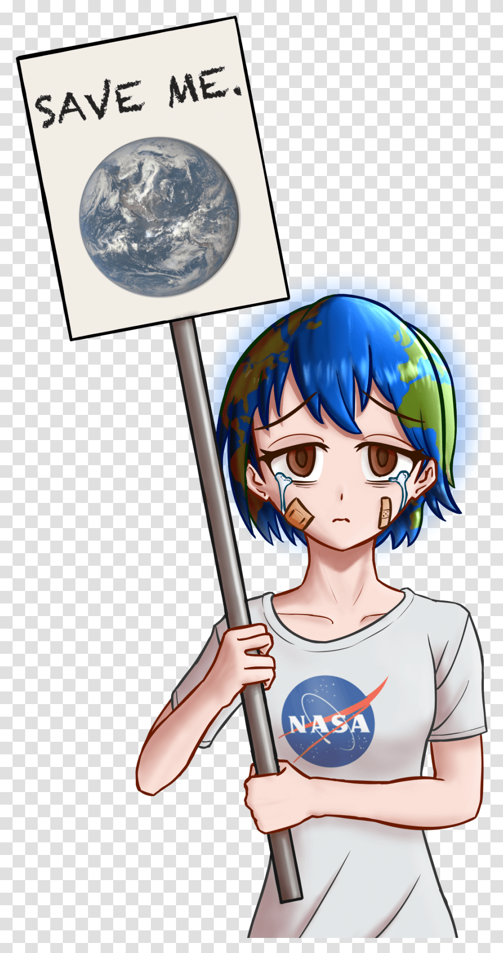 Save The Earth Save The Earth Anime, Manga, Comics, Book, Person Transparent Png