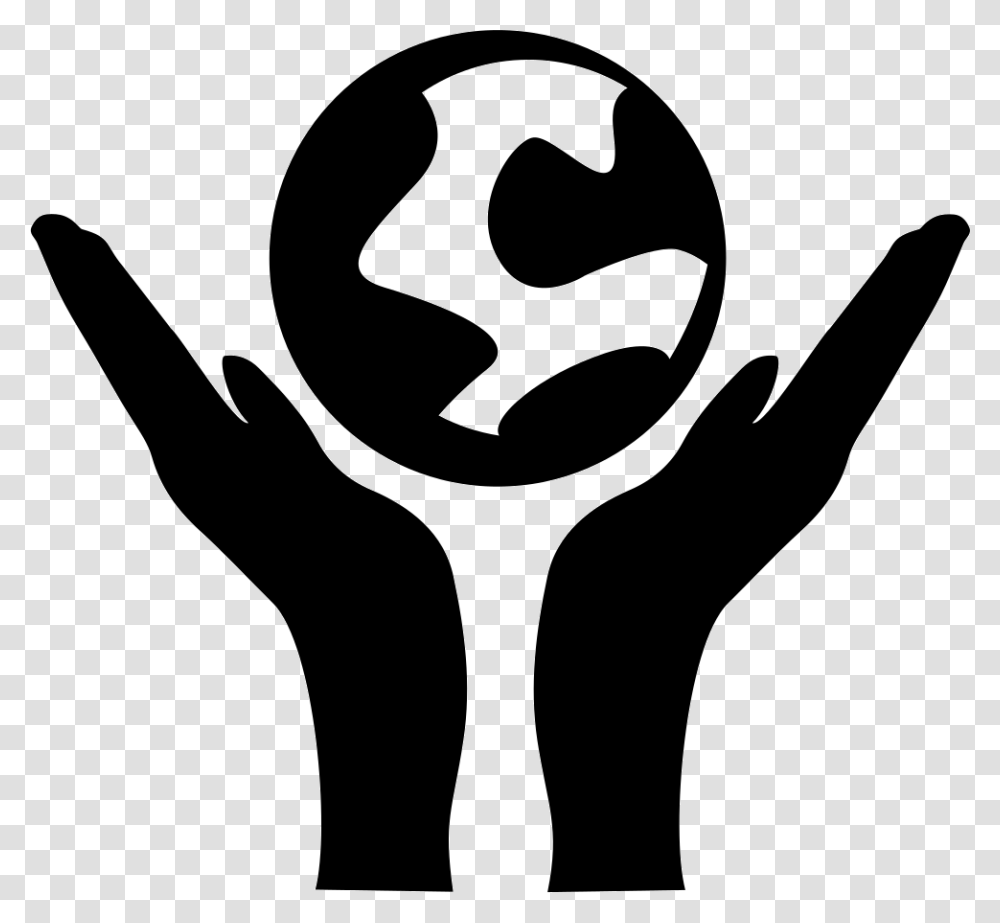 Save The Earth Save The Earth Icon, Stencil, Hand, Face, Person Transparent Png