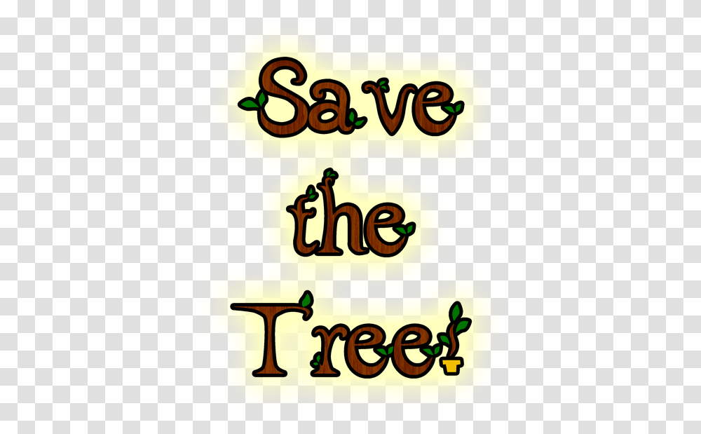 Save The Tree Logo Calligraphy, Number, Alphabet Transparent Png