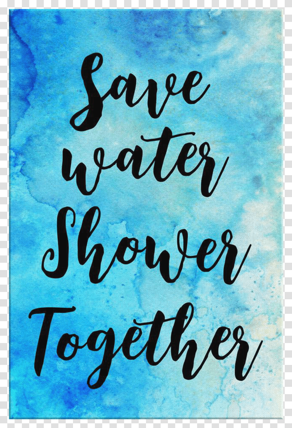 Save Water Calligraphy Transparent Png