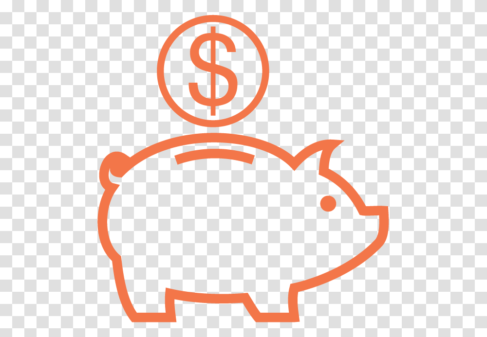 Save Your Money Icon Hd Download Download Piggy Bank Clip Art Black And White, Animal, Fish, Seafood, Dynamite Transparent Png