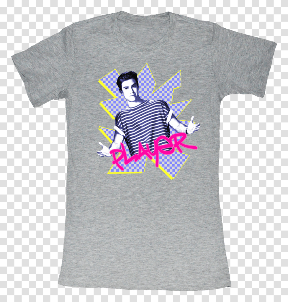 Saved By The Bell Download Active Shirt, Apparel, T-Shirt, Person Transparent Png