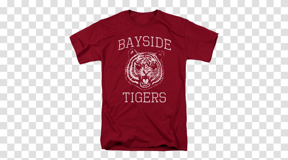Saved By The Bell Go Tiger Mens Tee Shirt Bayside Tigers, Apparel, T-Shirt, Sleeve Transparent Png