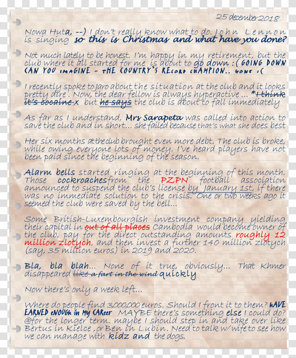 Saved By The Bell, Document, Page, Handwriting Transparent Png