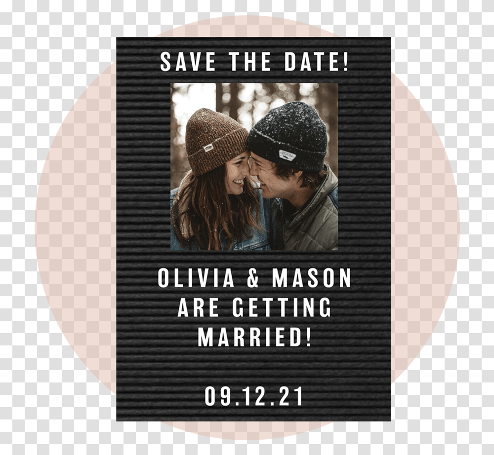 Savethedate Save The Date Letter Board, Person, Hat, Advertisement Transparent Png