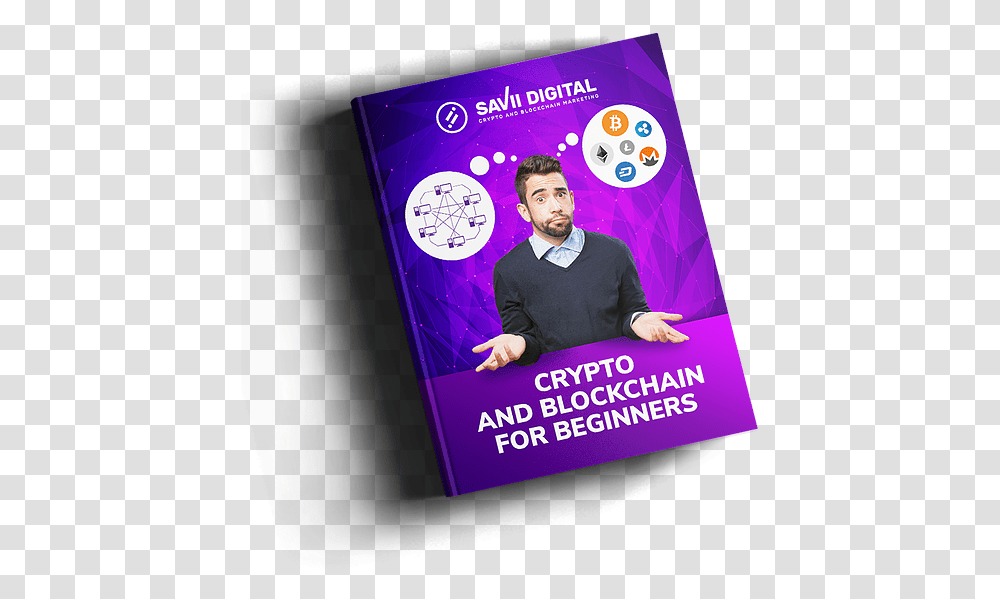 Savii Digital Educational Books About Blockchain And Cd, Person, Human, Poster, Advertisement Transparent Png