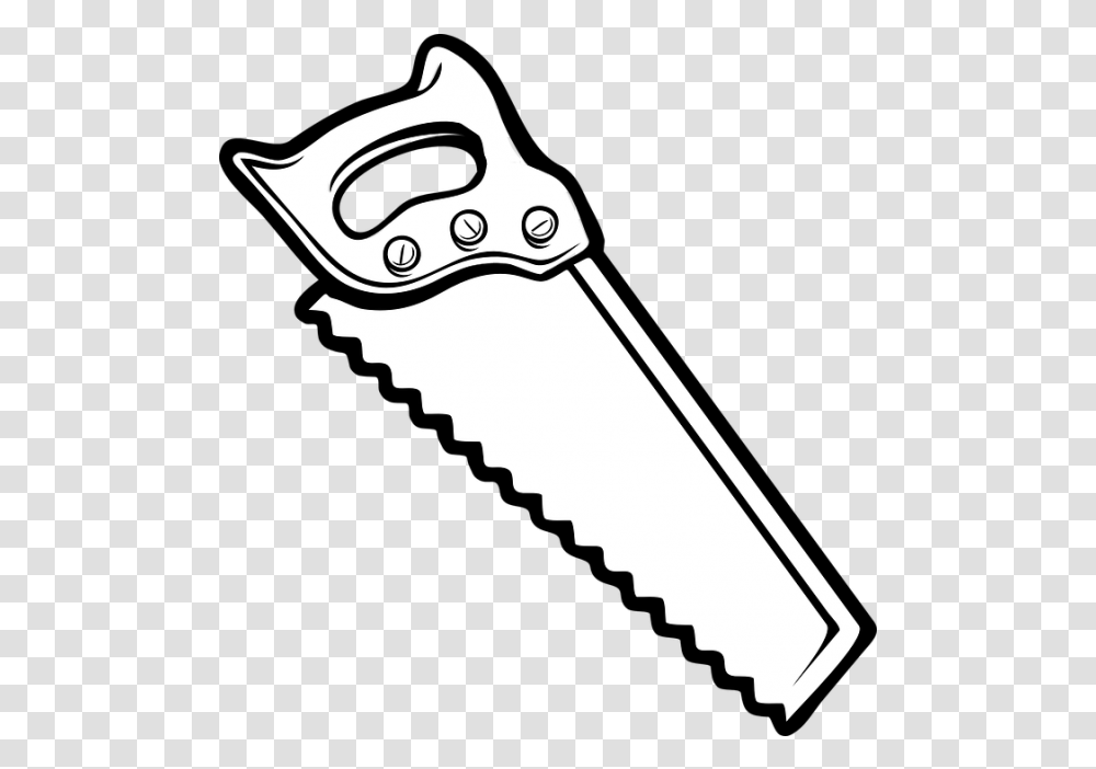 Saw Tool Carpentry Free Vector Graphic Saw Black And White, Handsaw, Hacksaw, Hammer Transparent Png