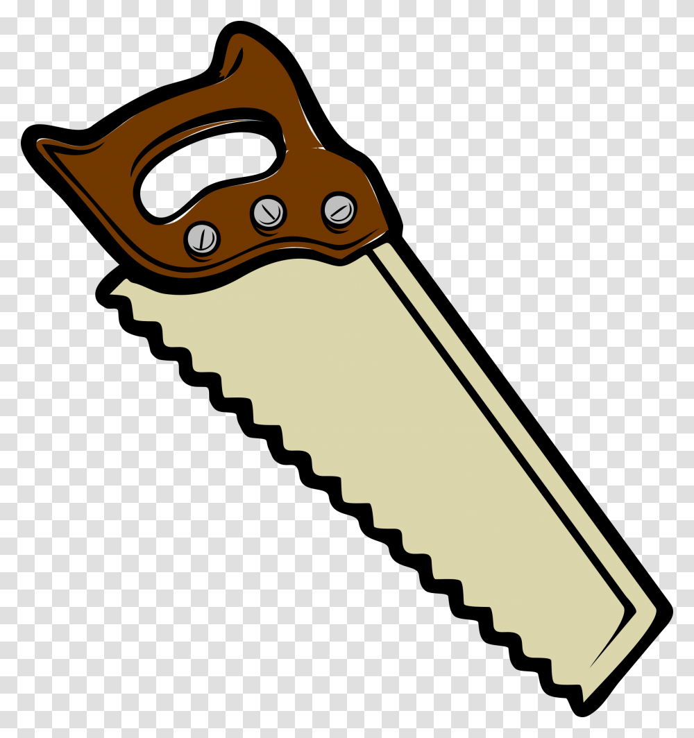 Saw Wood Cut Tools Hand Tool Handle Teeth Tooth Saw Clipart, Handsaw, Hacksaw, Axe Transparent Png