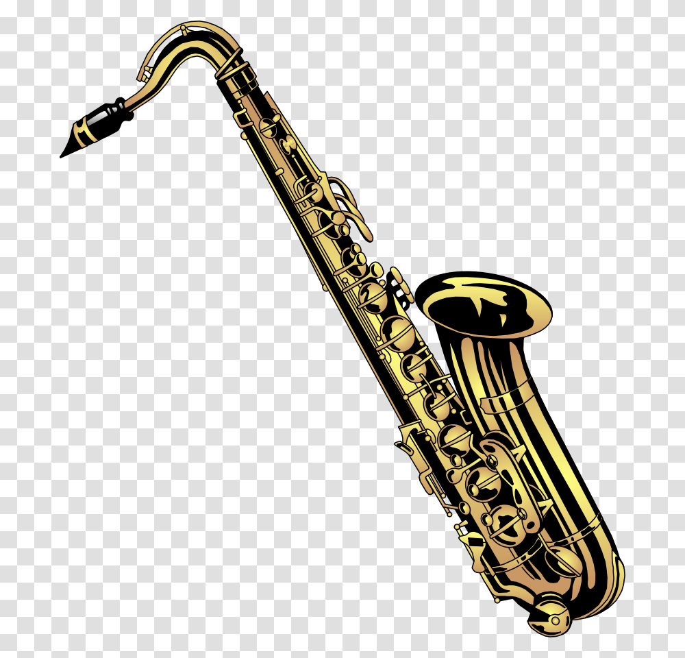 Saxophone Clipart Black And White, Musical Instrument, Oboe, Leisure Activities, Hammer Transparent Png