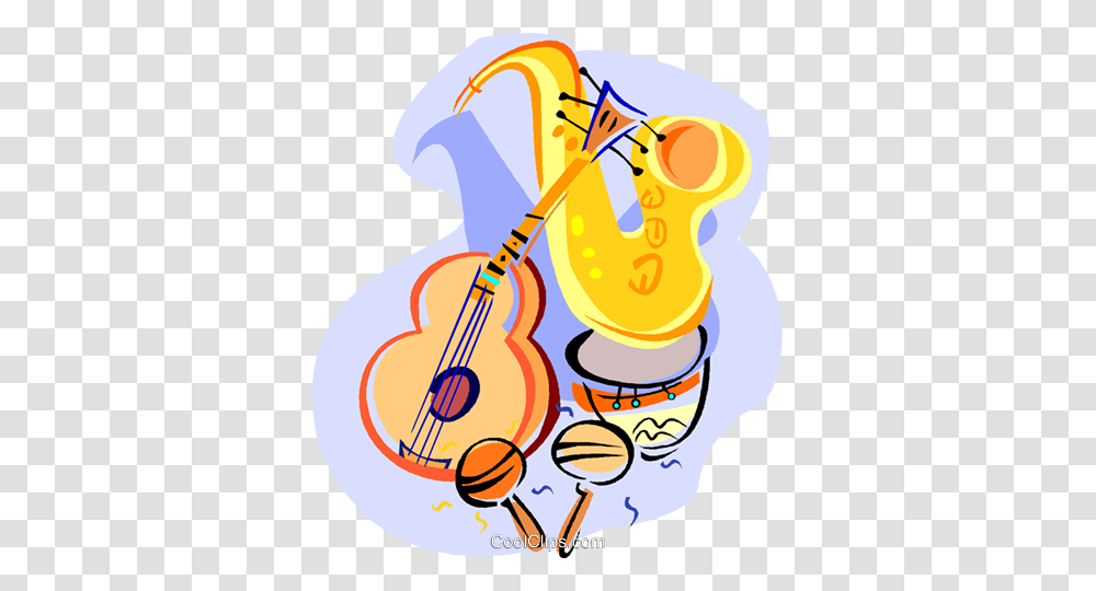 Saxophone Guitar Drum Royalty Free Vector Clip Art Illustration, Leisure Activities, Musical Instrument, Cello, Dynamite Transparent Png