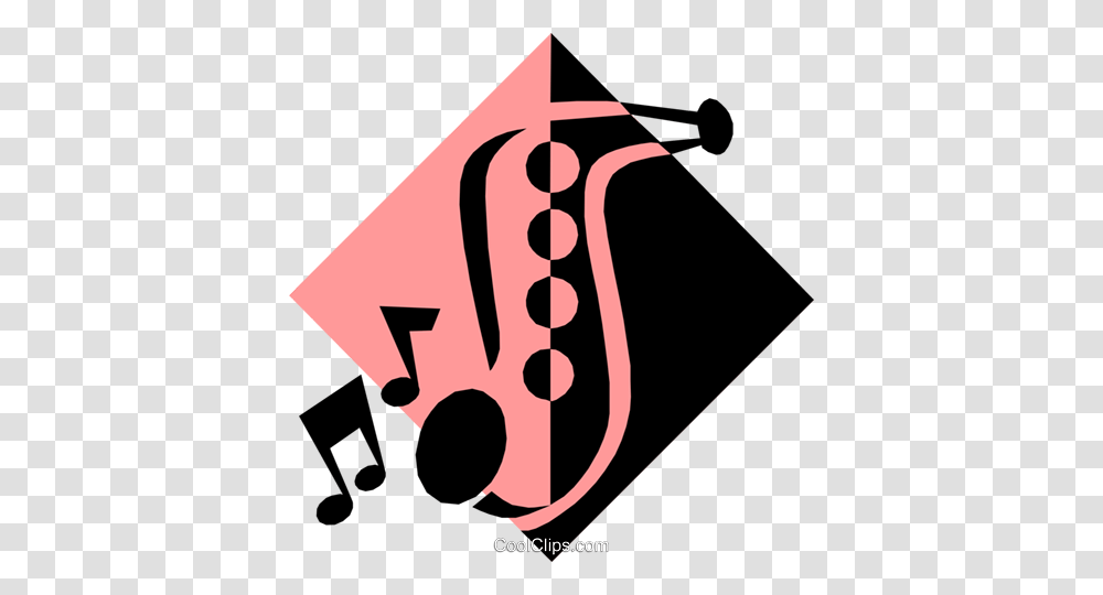 Saxophone Symbol Royalty Free Vector Clip Art Illustration, Label, Triangle Transparent Png