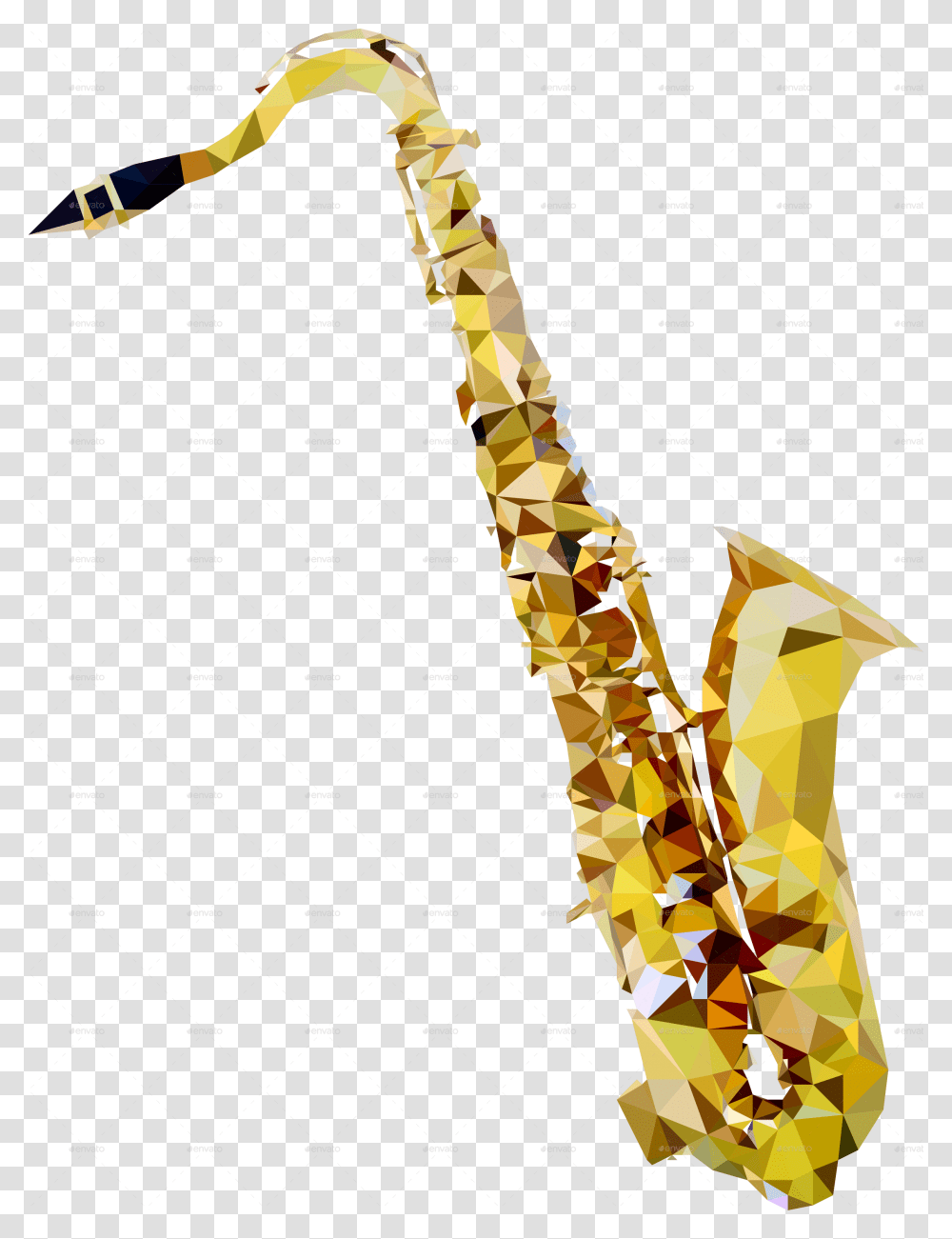 Saxophone Vector Music Instruments Low Poly, Musical Instrument, Leisure Activities, Clarinet Transparent Png