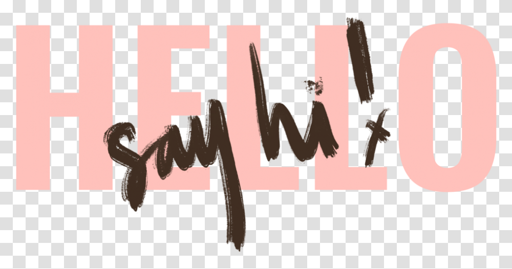 Say Hi Holly Medway Photography Calligraphy, Word, Alphabet, Face Transparent Png