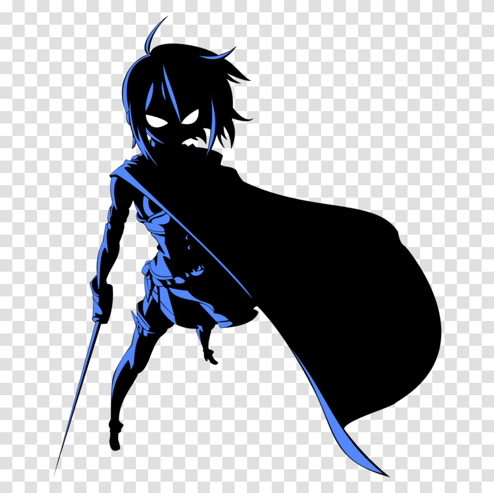 Sayaka Silhouette Vector By Saioul Anime Girl Silhouette Background, Ninja, Batman, Knight Transparent Png