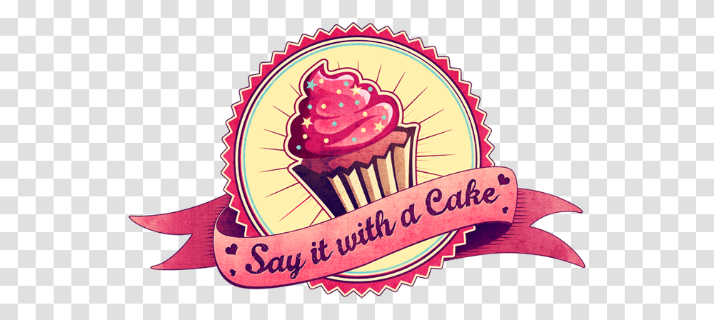 Sayitwithacake Birthday Cakes • Cup Cake Pops Logo High Quality, Cupcake, Cream, Dessert, Food Transparent Png