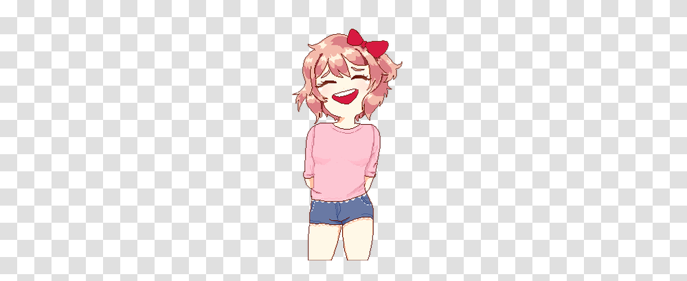 Sayori, Shorts, Person, Female Transparent Png