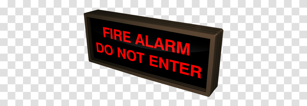 Sbl718r A712120277vac Fire Alarm Do Not Enter 120277vac Led Sign Fire Do Not Enter Sign, Word, Text, Monitor, Screen Transparent Png