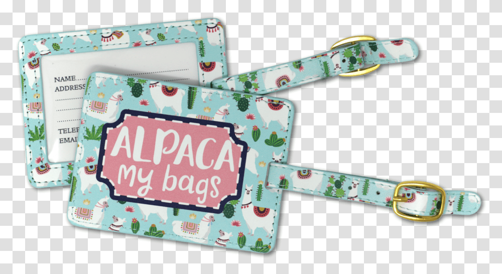 Sc Alpaca My Bags Luggage Tag Coin Purse, Label, Accessories, Accessory Transparent Png