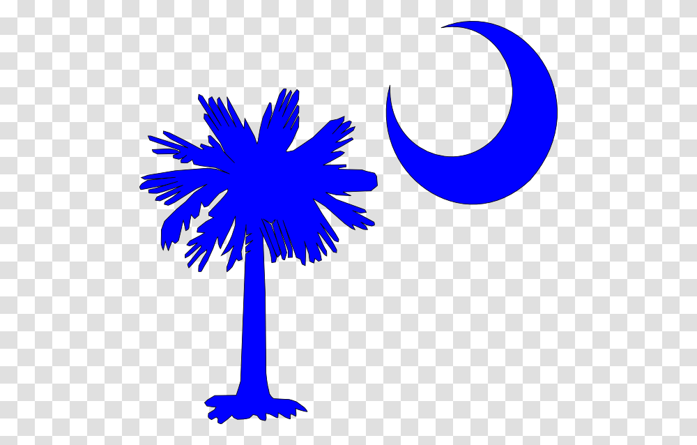 Sc Palmetto Tree Blue Right Side Moon Clip Arts Download, Logo, Plant Transparent Png