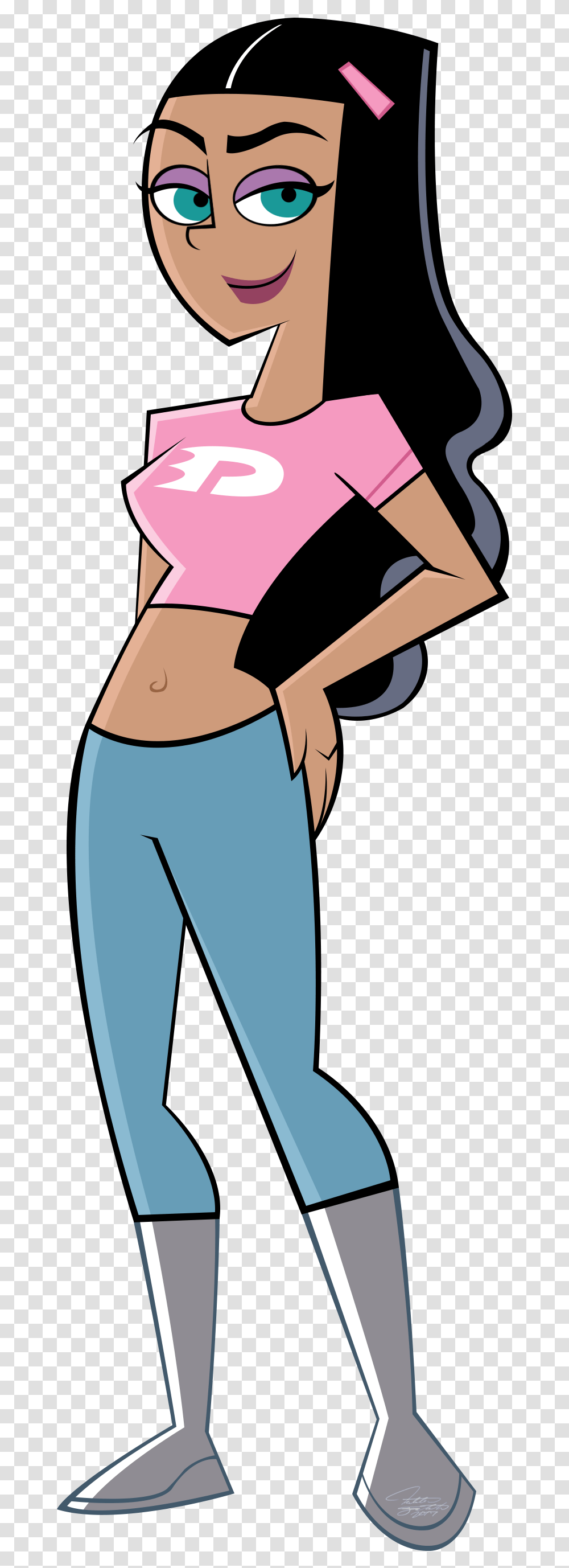 Sc Paulina Profile Characters From Danny Phantom, Pants, Person, Female Transparent Png