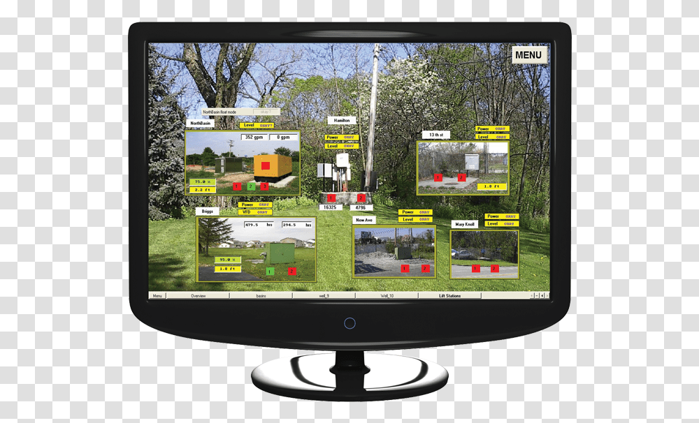Scada Water Management And Monitoring Computer Monitor, Screen, Electronics, Display, LCD Screen Transparent Png