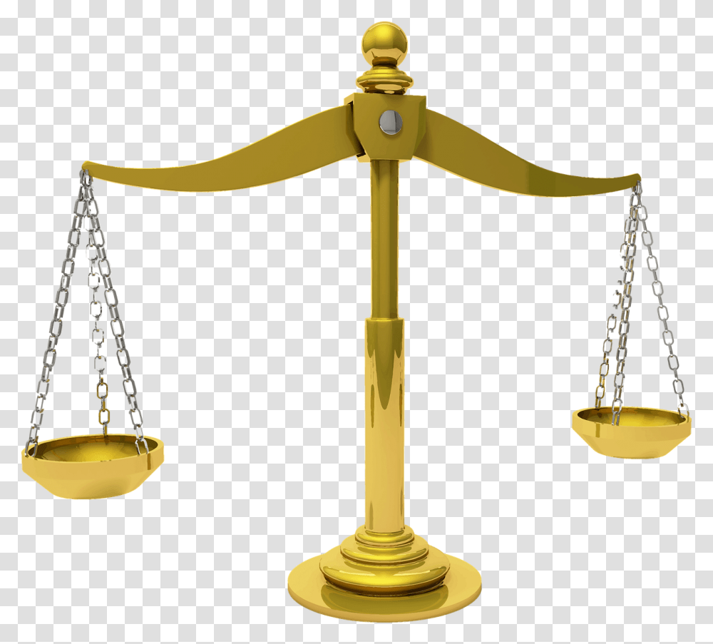 Scales Of Justice, Lamp, Bronze, Gold Transparent Png