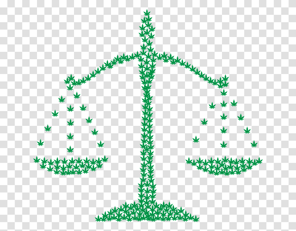 Scales Symbol, Cross, Tree, Plant, Ornament Transparent Png
