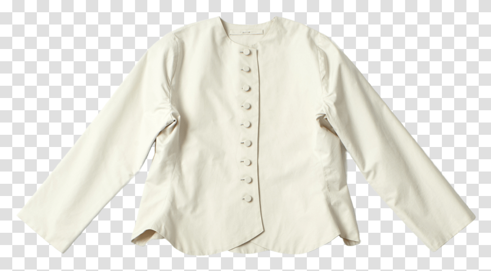 Scallop Edge Jacket In Canvas Blouse, Apparel, Shirt, Coat Transparent Png