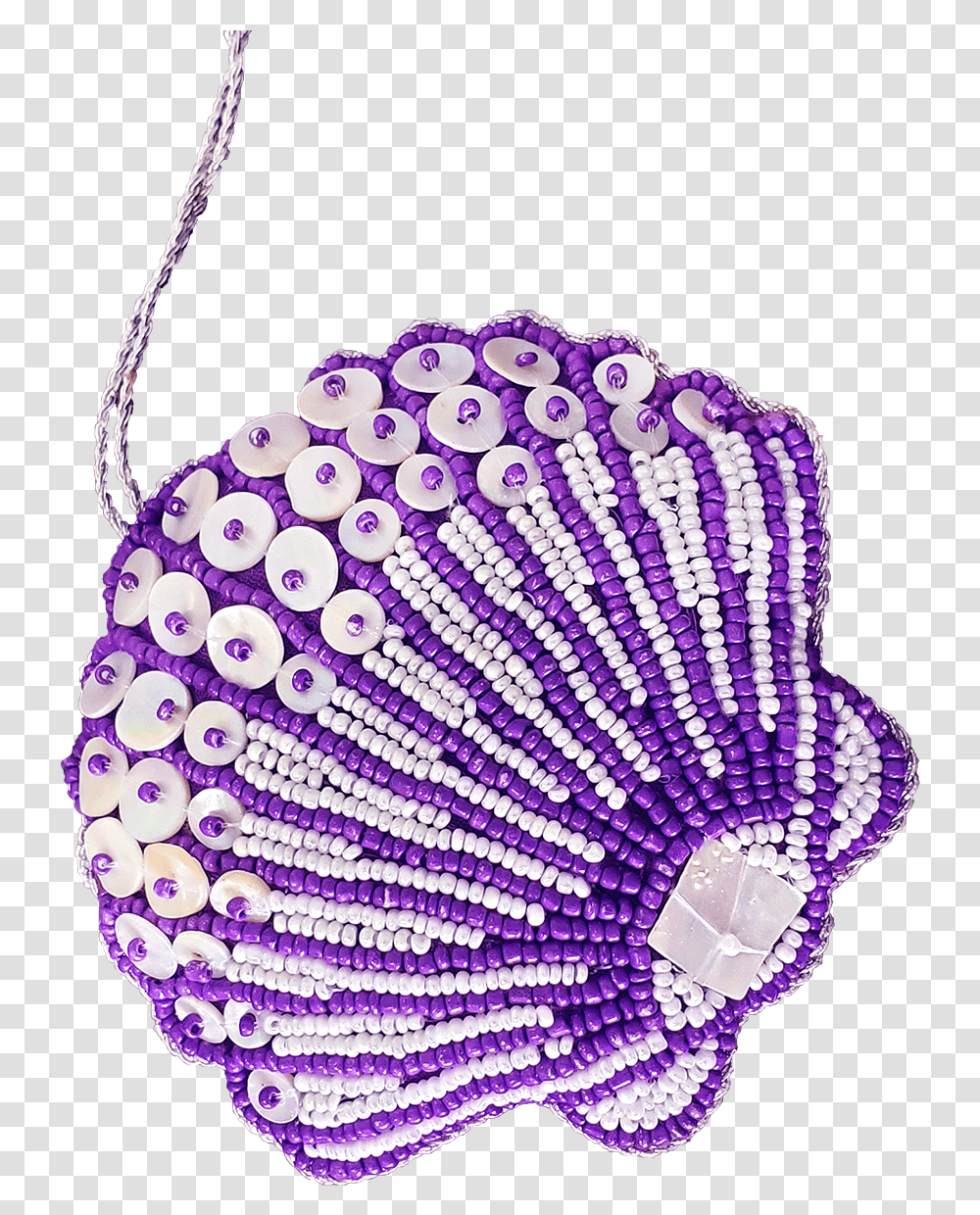 Scallop Purple Mop Amp Beads Ornament, Accessories, Accessory, Purse, Handbag Transparent Png