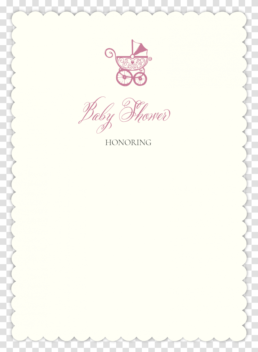 Scalloped Baby Shower InvitationClass Lazyload Lazyload Paper, Page, Envelope Transparent Png